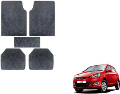 MOCKHE Plastic, Rubber Standard Mat For  Hyundai i20(Grey)