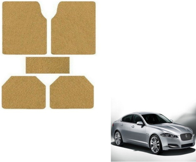 MOCKHE Rubber, Plastic Standard Mat For  Jaguar XFS(Beige)