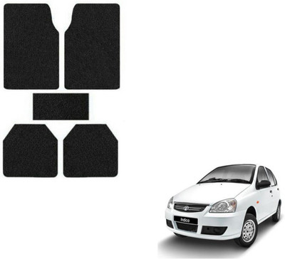 MOCKHE Rubber, Plastic Standard Mat For  Tata Indica(Black)