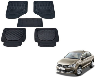 MOCKHE PVC (Polyvinyl Chloride) Standard Mat For  Volkswagen Vento(Black)