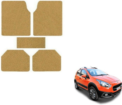 MOCKHE Rubber, Plastic Standard Mat For  Fiat Avventura(Beige)