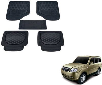MOCKHE PVC (Polyvinyl Chloride) Standard Mat For  Tata Sumo Grande(Black)