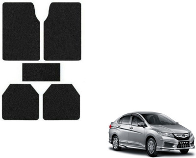 MOCKHE Rubber, Plastic Standard Mat For  Honda New City(Black)