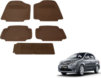 MOCKHE PVC (Polyvinyl Chloride) Standard Mat For  Toyota Etios(Beige)