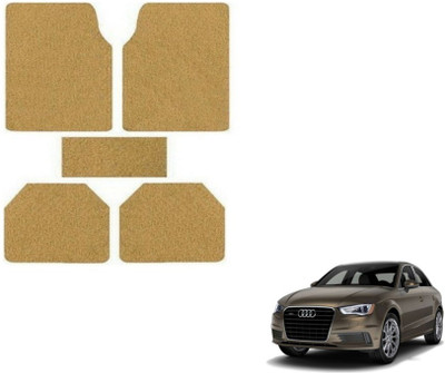 MOCKHE Rubber, Plastic Standard Mat For  Audi A3(Beige)