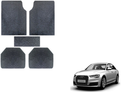MOCKHE Rubber, Plastic Standard Mat For  Audi A6(Grey)