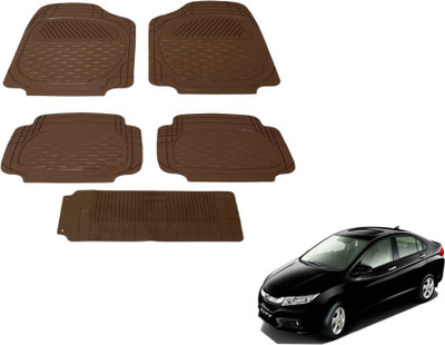MOCKHE PVC (Polyvinyl Chloride) Standard Mat For  Honda City(Beige)