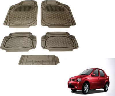 MOCKHE PVC (Polyvinyl Chloride) Standard Mat For  Mahindra Logan(Grey)
