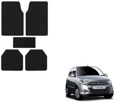 MOCKHE Rubber, Plastic Standard Mat For  Hyundai i10(Black)