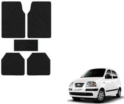 MOCKHE Rubber, Plastic Standard Mat For  Hyundai Santro Xing(Black)