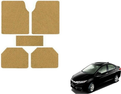 MOCKHE Plastic, Rubber Standard Mat For  Honda City(Beige)