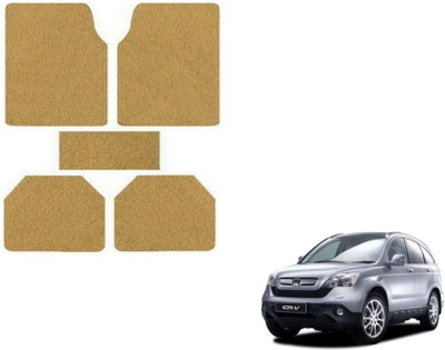 MOCKHE Rubber, Plastic Standard Mat For  Honda CR-V(Beige)
