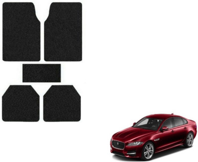 MOCKHE Rubber, Plastic Standard Mat For  Jaguar XF(Black)