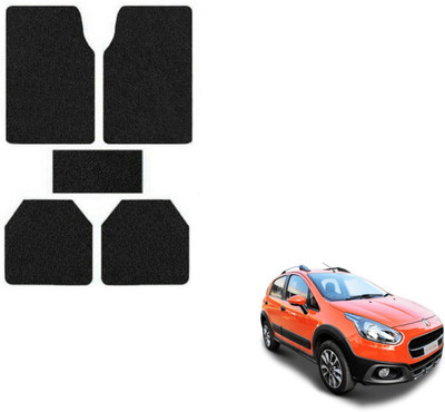 MOCKHE Rubber, Plastic Standard Mat For  Fiat Avventura(Black)