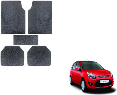 MOCKHE Rubber, Plastic Standard Mat For  Ford Figo(Grey)