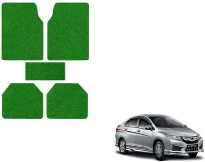 MOCKHE Rubber, Plastic Standard Mat For  Honda New City(Green)