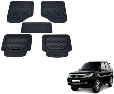 MOCKHE PVC (Polyvinyl Chloride) Standard Mat For  Tata Safari Storme(Black)