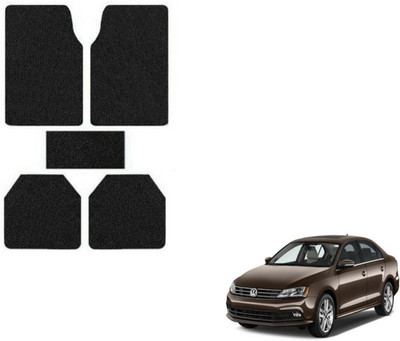 MOCKHE Rubber, Plastic Standard Mat For  Volkswagen Jetta(Black)