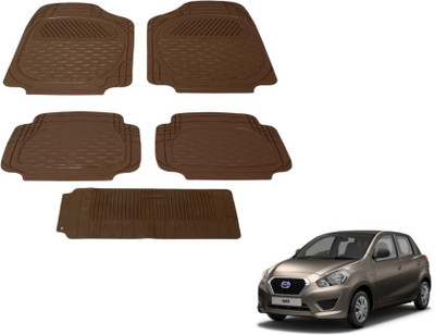 MOCKHE PVC (Polyvinyl Chloride) Standard Mat For  Datsun Go(Brown)