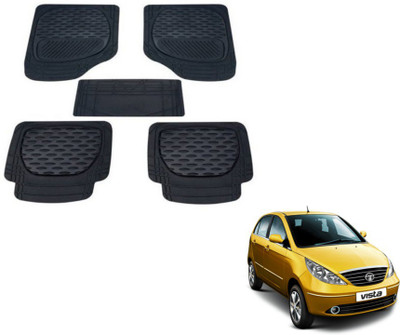 MOCKHE PVC (Polyvinyl Chloride) Standard Mat For  Tata Indica Vista(Black)