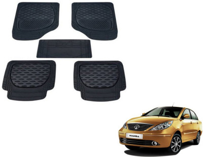 MOCKHE PVC (Polyvinyl Chloride) Standard Mat For  Tata Manza(Black)