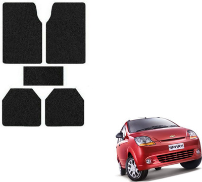 MOCKHE Rubber, Plastic Standard Mat For  Chevrolet Spark(Black)