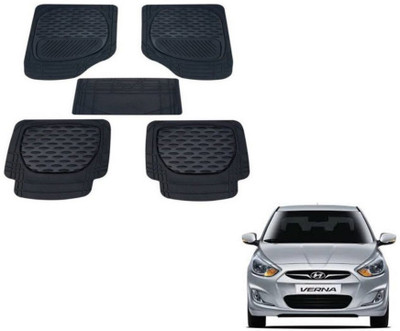 MOCKHE PVC (Polyvinyl Chloride) Standard Mat For  Hyundai Verna(Black)