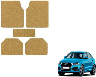 MOCKHE Rubber, Plastic Standard Mat For  Audi Q3(Beige)