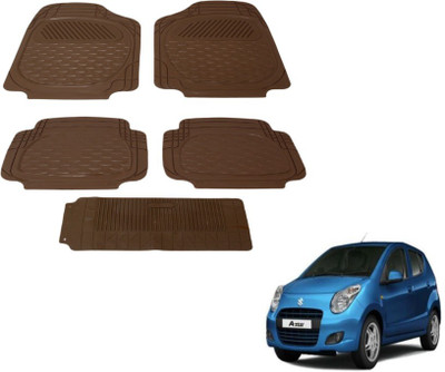 MOCKHE PVC (Polyvinyl Chloride) Standard Mat For  Maruti Suzuki A-Star(Brown)