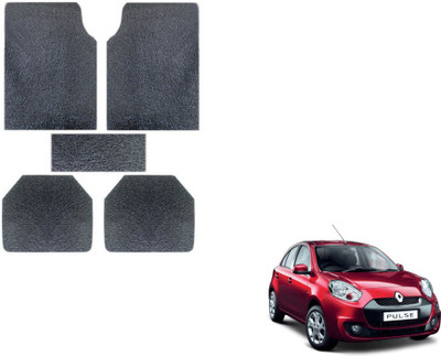 MOCKHE Rubber, Plastic Standard Mat For  Renault Pulse(Grey)