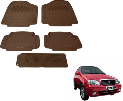 MOCKHE PVC (Polyvinyl Chloride) Standard Mat For  Maruti Suzuki Esteem(Brown)