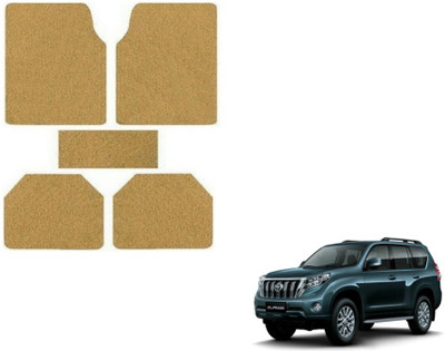 MOCKHE Rubber, Plastic Standard Mat For  Toyota Land Cruiser Prado(Beige)