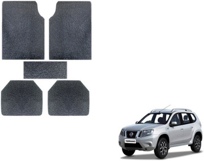 MOCKHE Plastic, Rubber Standard Mat For  Nissan Terrano(Grey)