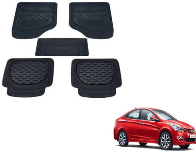 MOCKHE PVC (Polyvinyl Chloride) Standard Mat For  Hyundai Verna Fluidic(Black)