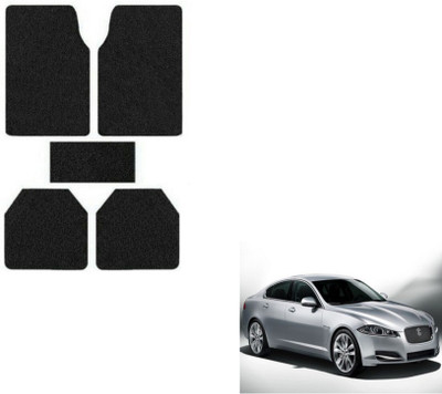 MOCKHE Rubber, Plastic Standard Mat For  Jaguar XFS(Black)