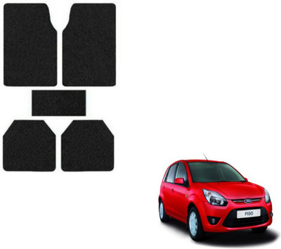 MOCKHE Rubber, Plastic Standard Mat For  Ford Figo(Black)