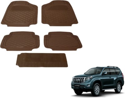 MOCKHE PVC (Polyvinyl Chloride) Standard Mat For  Toyota Land Cruiser Prado(Brown)