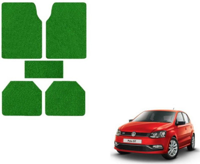 MOCKHE Rubber, Plastic Standard Mat For  Volkswagen Polo GT(Green)