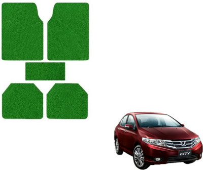 MOCKHE Rubber, Plastic Standard Mat For  Honda City(Green)