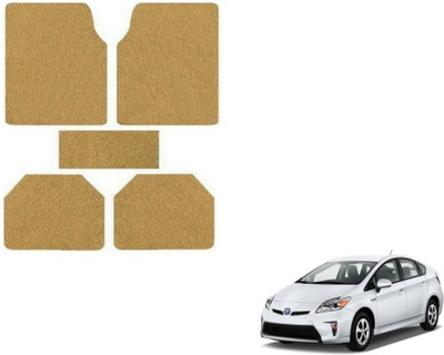 MOCKHE Plastic, Rubber Standard Mat For  Toyota Prius(Beige)