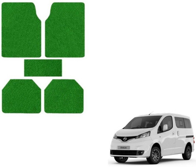 MOCKHE Rubber, Plastic Standard Mat For  Nissan Evalia(Green)