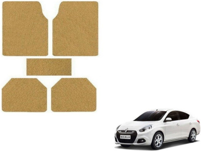 MOCKHE Rubber, Plastic Standard Mat For  Renault Scala(Beige)
