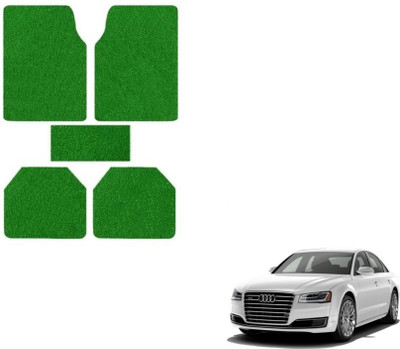 MOCKHE Plastic, Rubber Standard Mat For  Audi A8(Green)