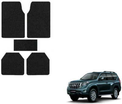 MOCKHE Rubber, Plastic Standard Mat For  Toyota Land Cruiser Prado(Black)