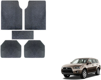 MOCKHE Rubber, Plastic Standard Mat For  Mitsubishi Outlander(Grey)