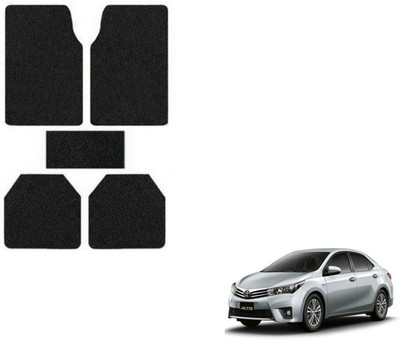 MOCKHE Rubber, Plastic Standard Mat For  Toyota Altis(Black)