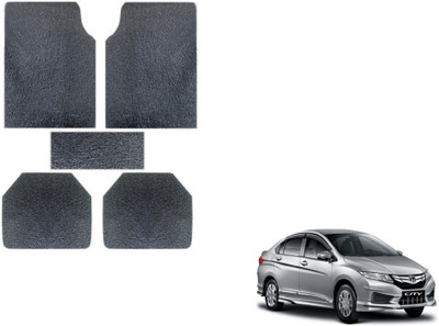 MOCKHE Rubber, Plastic Standard Mat For  Honda New City(Grey)