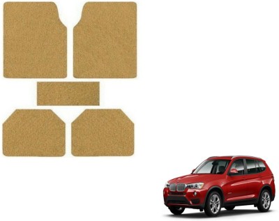 MOCKHE Rubber, Plastic Standard Mat For  BMW X3(Beige)