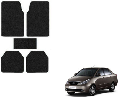 MOCKHE Rubber, Plastic Standard Mat For  Tata Indigo CS(Black)