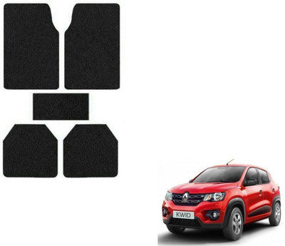 MOCKHE Rubber, Plastic Standard Mat For  Renault Kwid(Black)